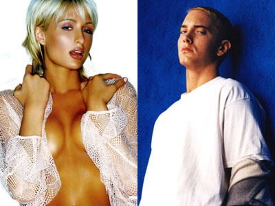 Paris Hilton and Eminem