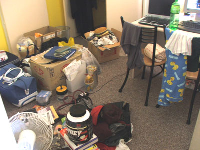 The amount of junk in my bedroom