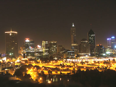 Perth Cityscape on the 28th February 2005