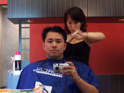 Hair Wash by Ling, Hair Cut by Lina