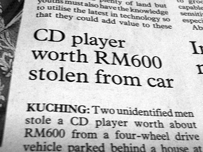 CD Player stolen