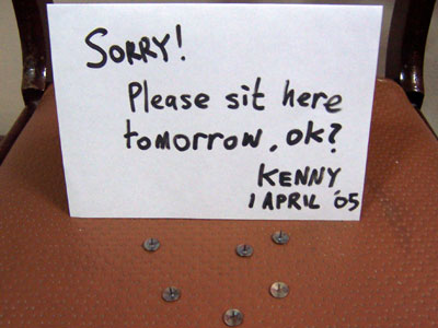 April Fool's Postponed