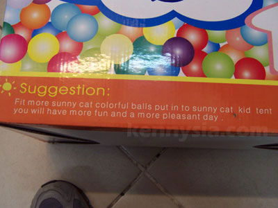 Box of balls, suggestion