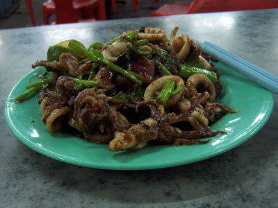 Sotong + Sambal + Kangkung