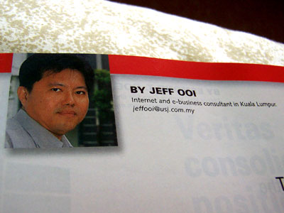 Jeff Ooi in magazine