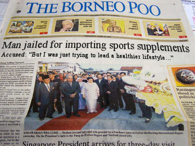 Front page headlines