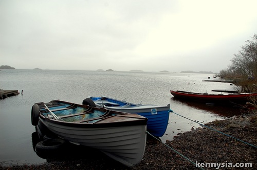 Boats by the lake